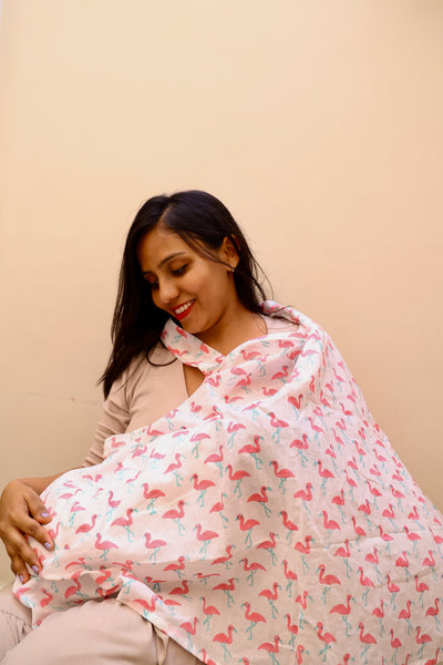 Cute flamingo Nursing Apron