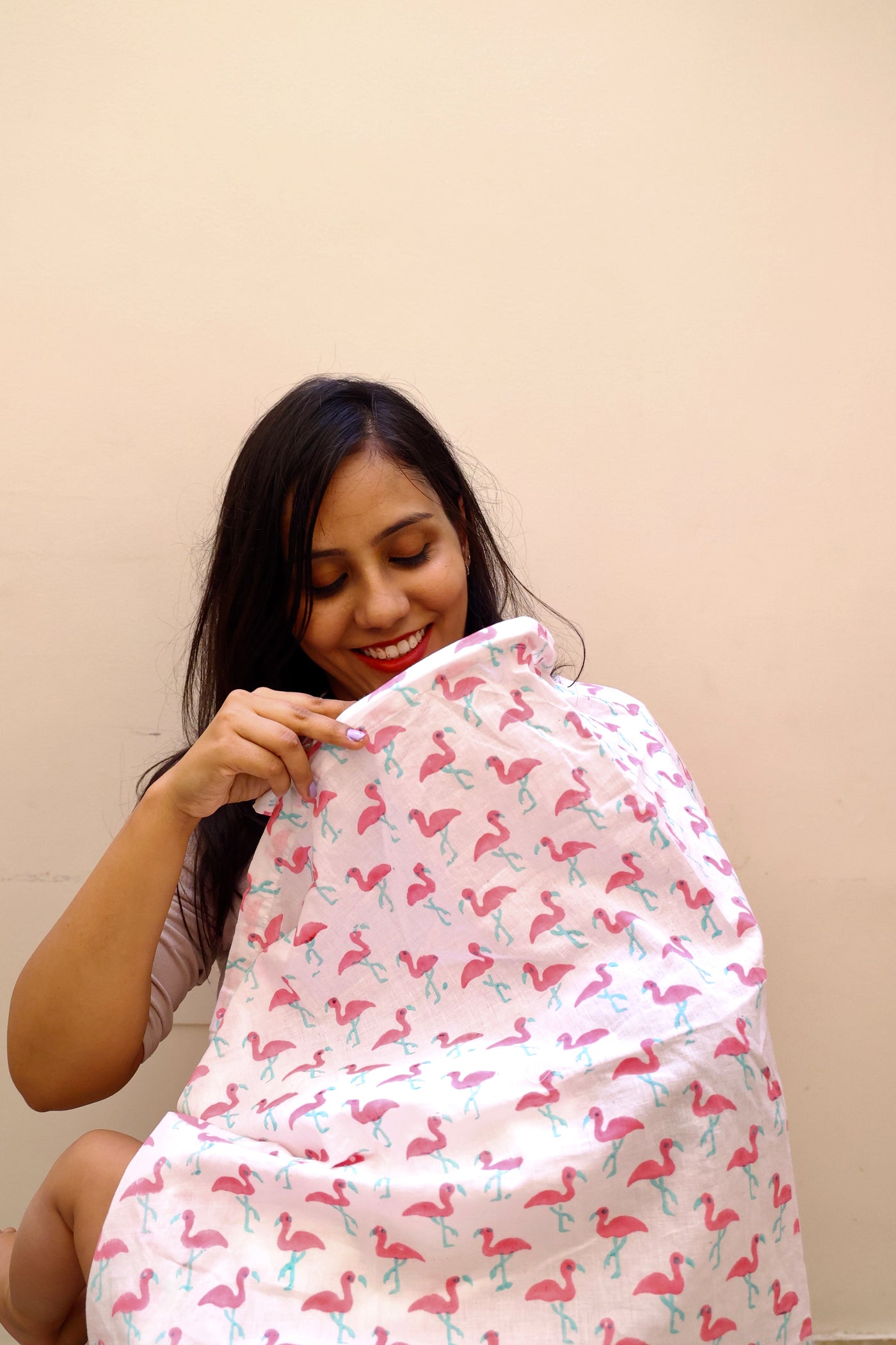 Cute flamingo Nursing Apron