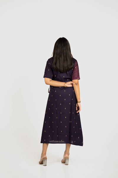 Maya - Maternity/Nursing Enchanting Dual-Tone Handloom Nursing Dress